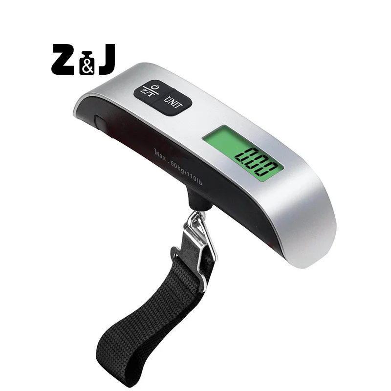 Карманные электронные весы для чемодана путешествий багажа 50 кг портативные цифровые