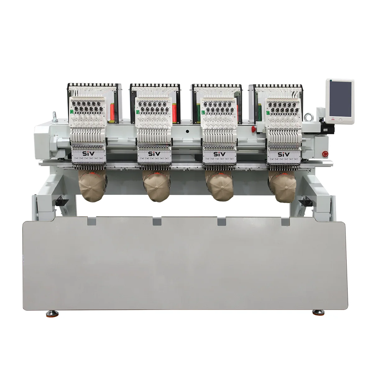 SIV Computerized Embroidery Machine 4 Head High Speed Automatic Embroidery Machine For Hats T-shirt