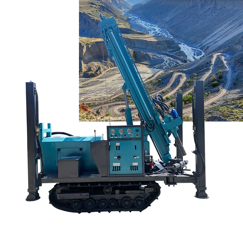 crawler durable rotary pneumatic drilling and blasting hammer Efficiency drill borehole drilling rig