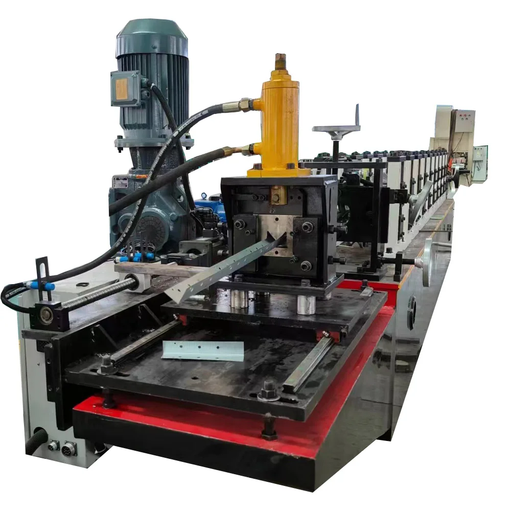 V Light Steel Keel Forming Machine PLC Control System Angle Iron Making Cutting Machine