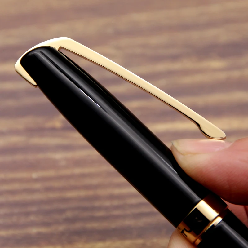 Unique Design Black Color Business Gift Hot Selling High Quality Luxury Metal Roller Pen Lapicero