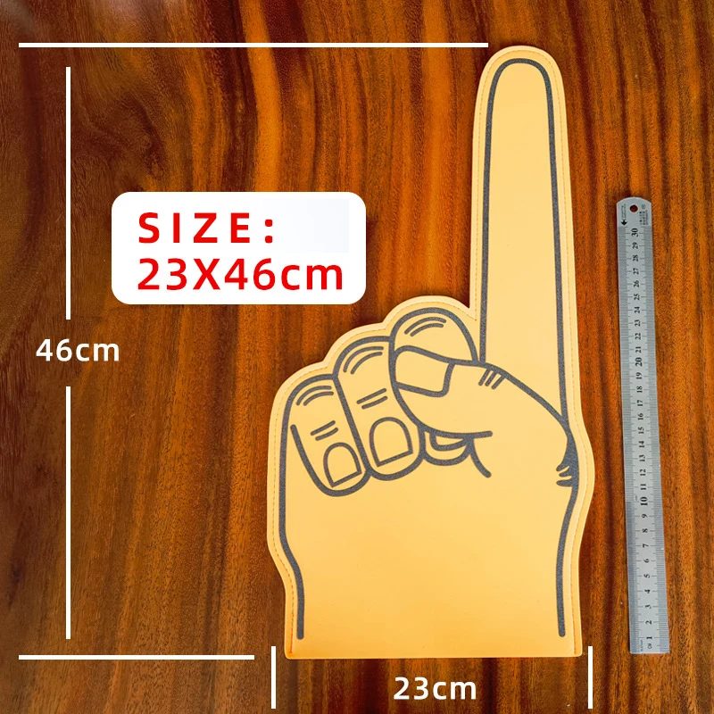 10 pcs Foam Fingers Shape Gloves Party Supplies Cheer Props Sports Events Cheerleading Foam Hand Pointer Girl Eva Gloves