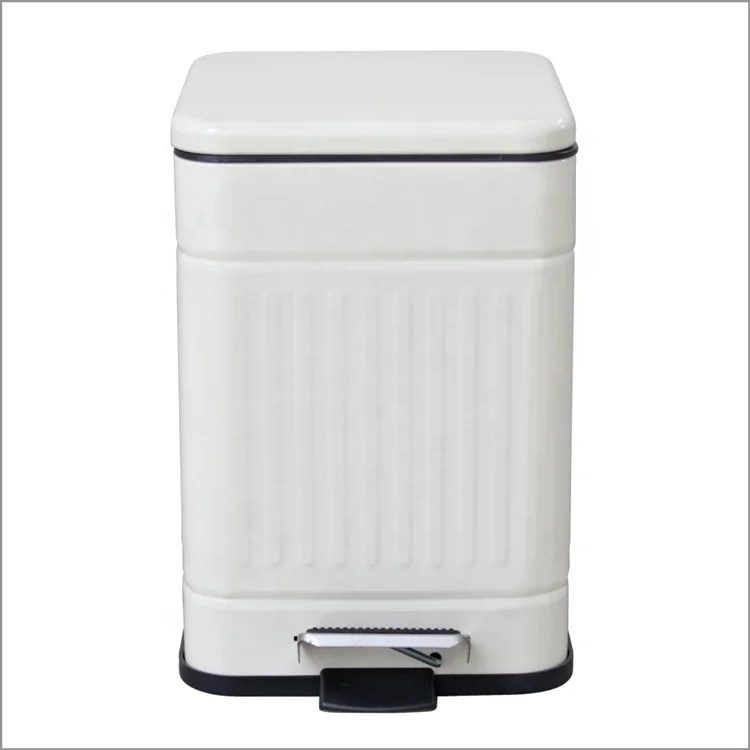 Rectangular Iron Foot Pedal Dust Bin Waste Bin Trash Can