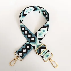 adjustable color jacquard webbing woven tape bag strap