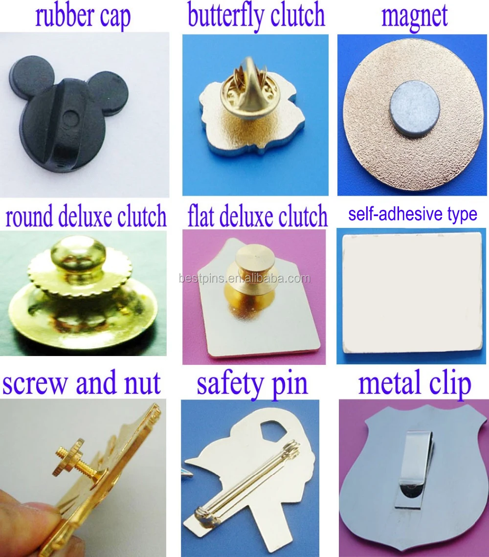  Number Letter Shaped Lapel Pin Badges 