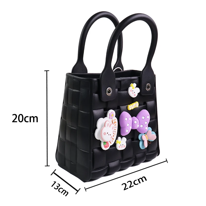 Summer and spring custom cute medium rubber beach Tote Girls Waterproof beach bag Pool Sports