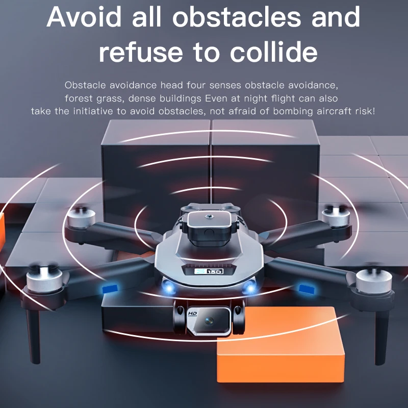 8K HD Optical Flow Electric Adjustable Dual Camera Obstacle Avoidance Flyer Folding  Remote Control Drone