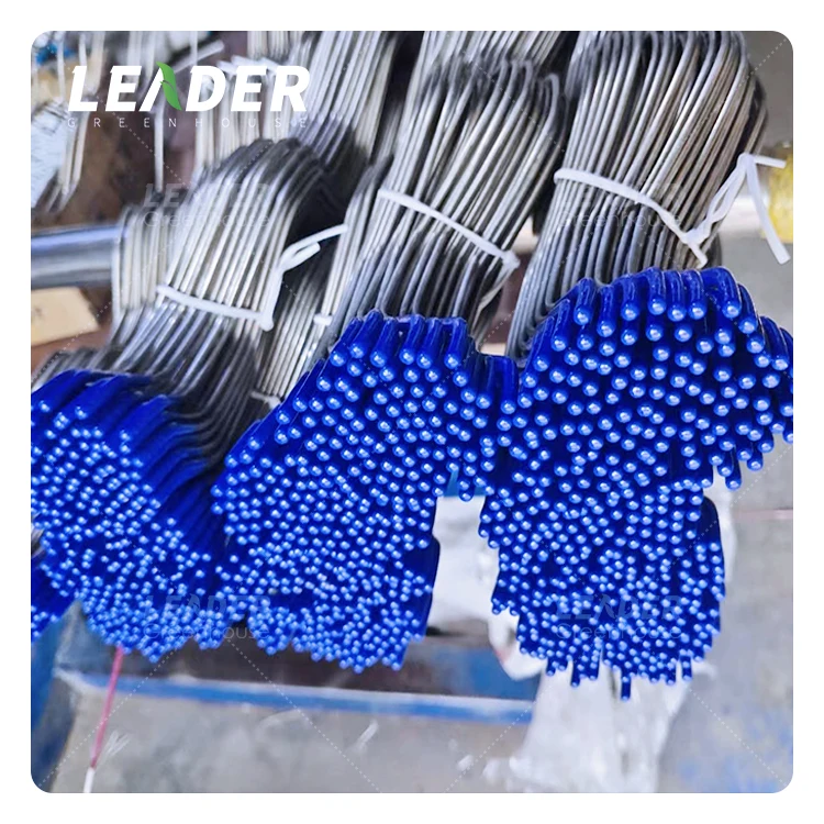 agricultural greenhouse cheap easy install film lock wire 2.0mm 2.3mm 2m/pcs plastic dipping spring wire zigzag