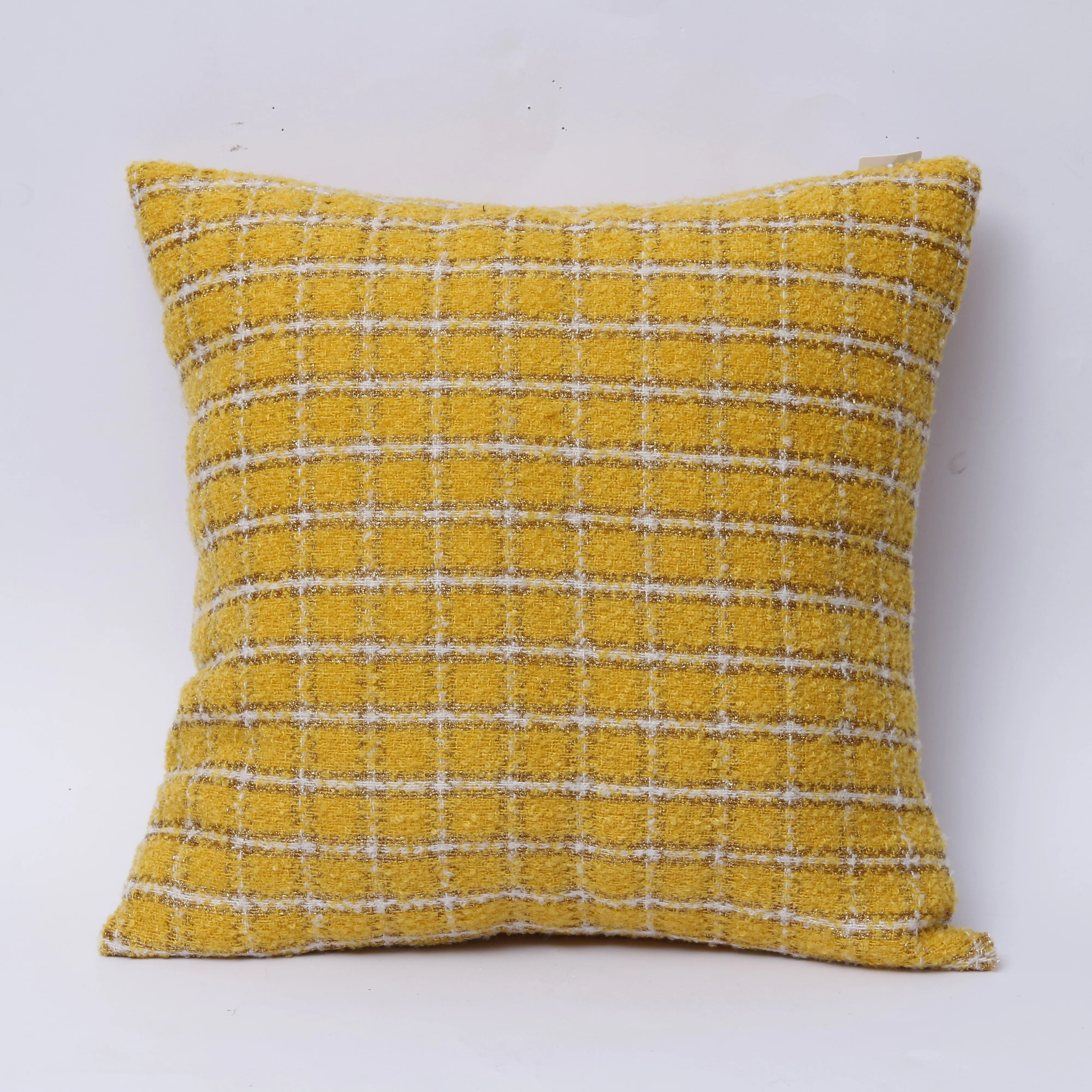 Желтая сетка простая оптовая декоративная подушка Современная для украшения дома