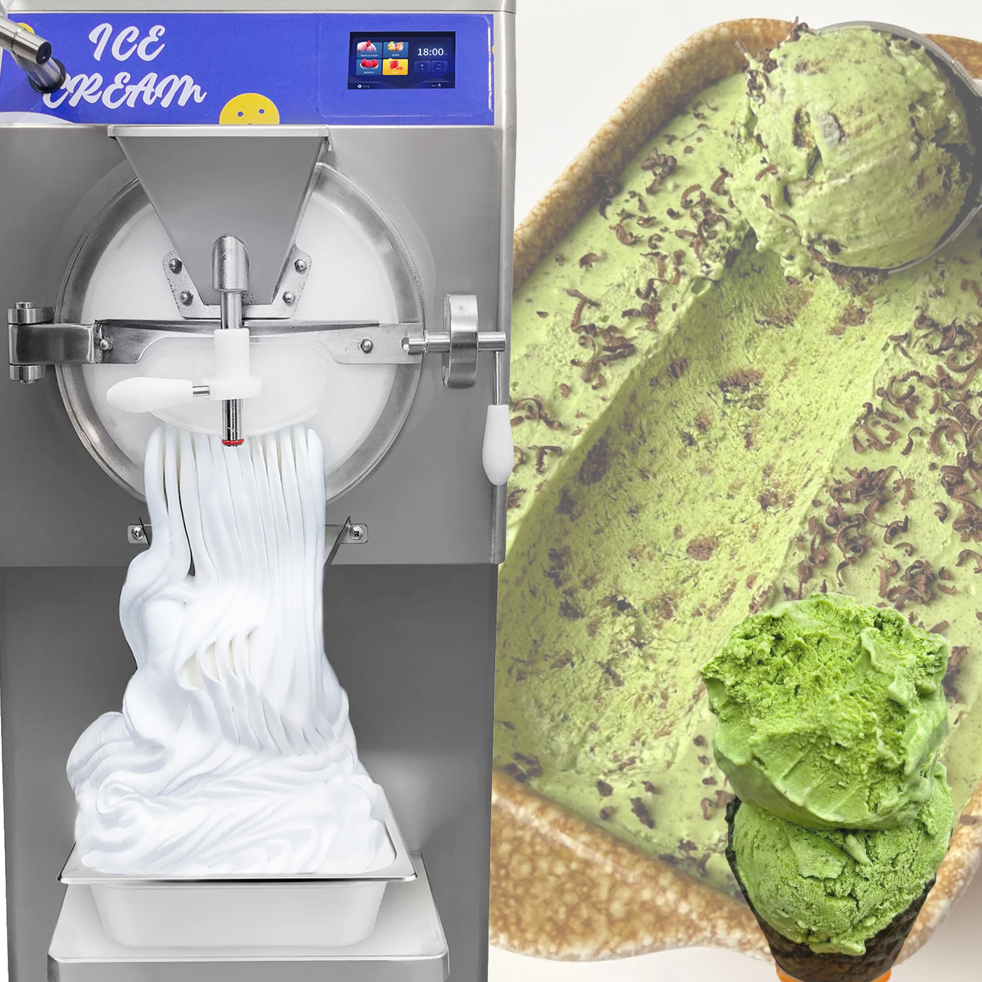 5 Mode 48L/H Commercial ice Cream Machine/Maquina de helado duro Batch Freezer Gelato/talian ice Maker