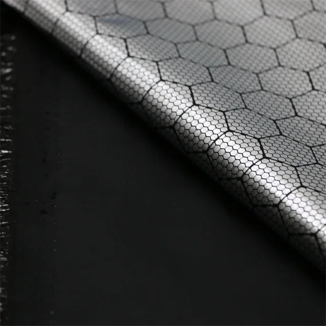 High Quality Waterproof 190T/210T Silver Printed 100% Polyester Taffeta Fabric for down jacket