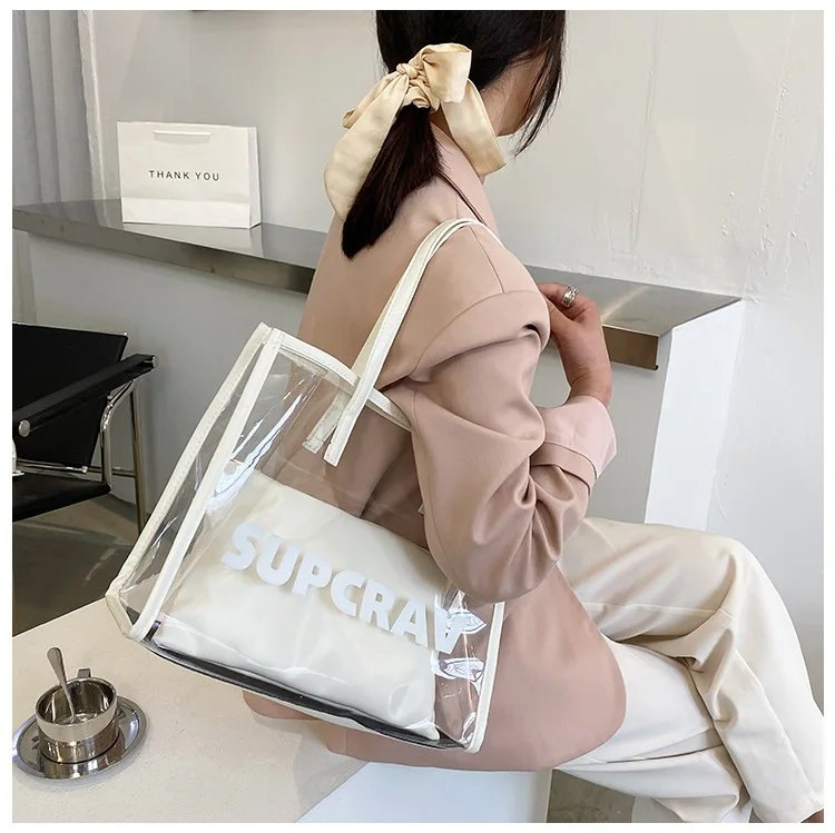Fashion trends ladies bags ladies handbag luxury purses and handbags Pvc Transparent Tote bags women handbags ladies