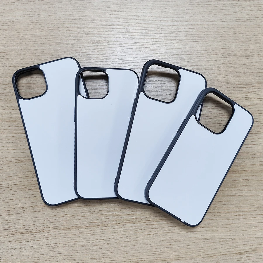 wholesale 2D 3D TPU PC 2 in 1 tough cases custom logo paper film printing coated snap phone case sublimation machine made