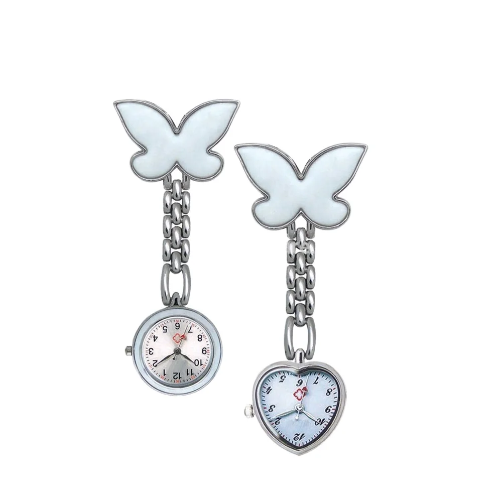 Unisex Custom Fashion Quartz Movement Nurse/Doctor Watch Stylish Stainless Steel Silicone Rubber Bands Modern Cute Style