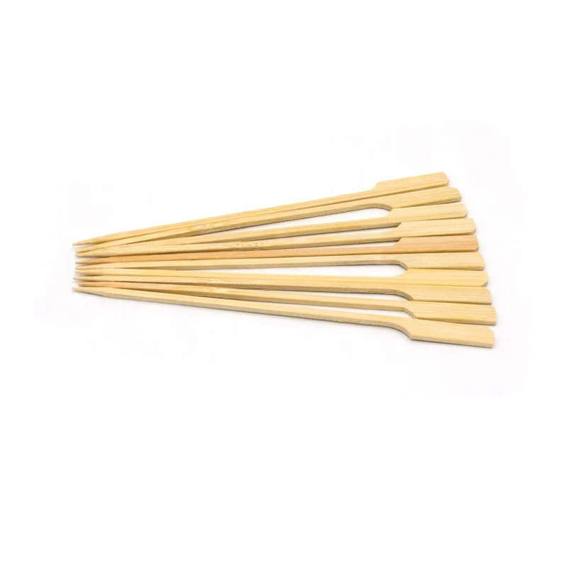 
Bamboo Skewers Paddle Sticks For BBQ Grill Kebab Barbeque Fruit Toothpicks Party Supplies Outdoor Tools 