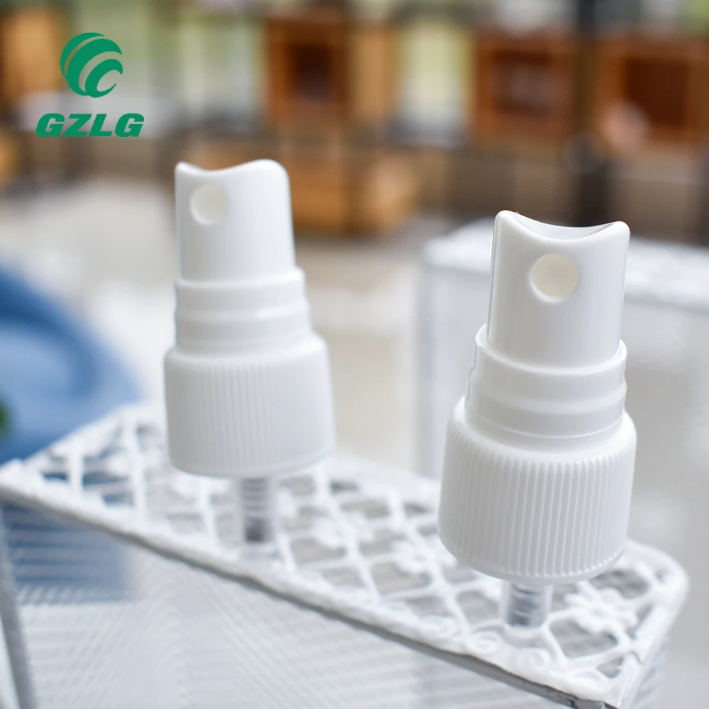 Smooth bottle cap white body cream color 18-410/ 20-410 / 24-410 24mm fine mist spray pump