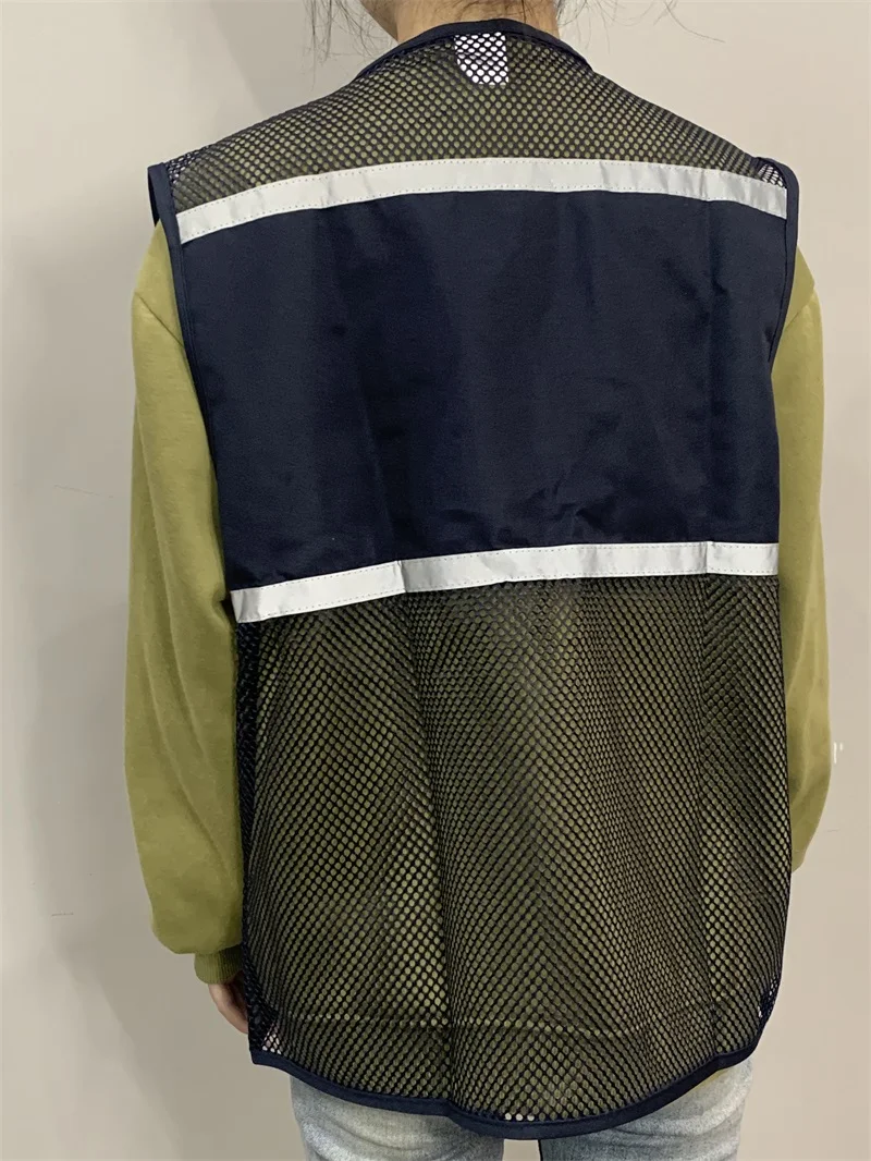 Reflective Vest Riding Vest Reflective Clothing Work Wear High Visibility Jacket work vest with pockets