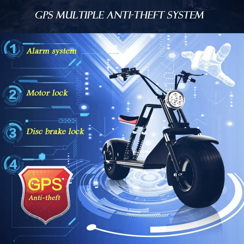 
1200W Wholesale express adult used two wheel moped electric motorcycles with 2 seats 