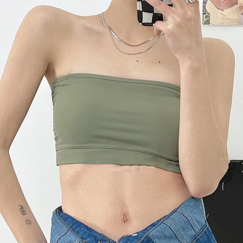 Women Sexy Ice silk Wireless Bra Non Slip Invisible Bralette Without Straps Ladies Lingerie Push Up Seamless Strapless Bras