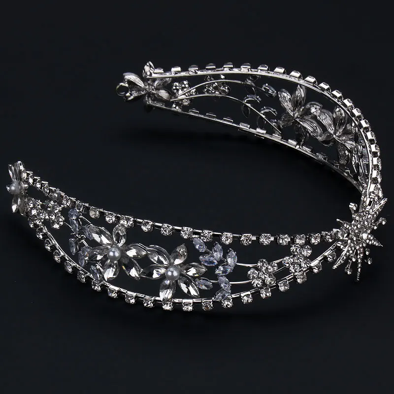 Star Rhinestone Headband Zircon Headband Photo Studio Wedding Accessories Crown Jewelry