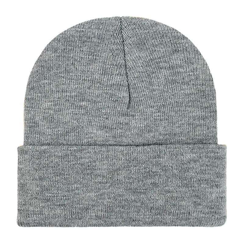 Оптовая продажа теплые трикотажные зимние шапки Gorros с индивидуальным логотипом простые акриловые длинная шапочка