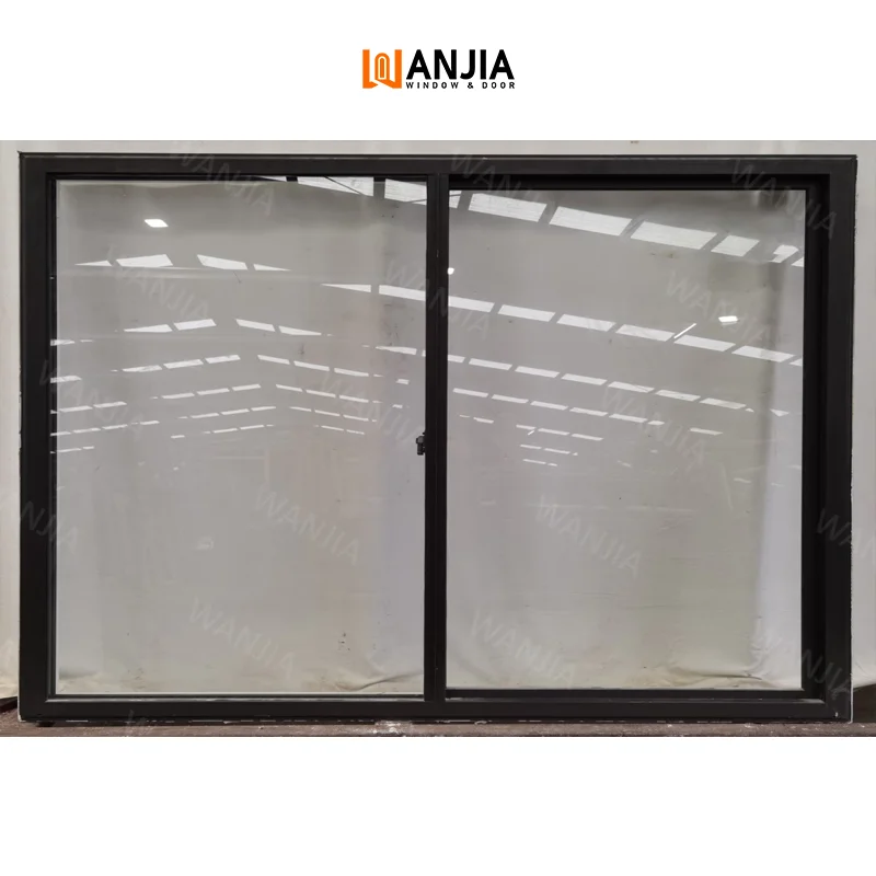 WANJIA Bulk Interior Custom Glass Windows House Home Sliding Windows Double Glazed Aluminum Sliding Windows