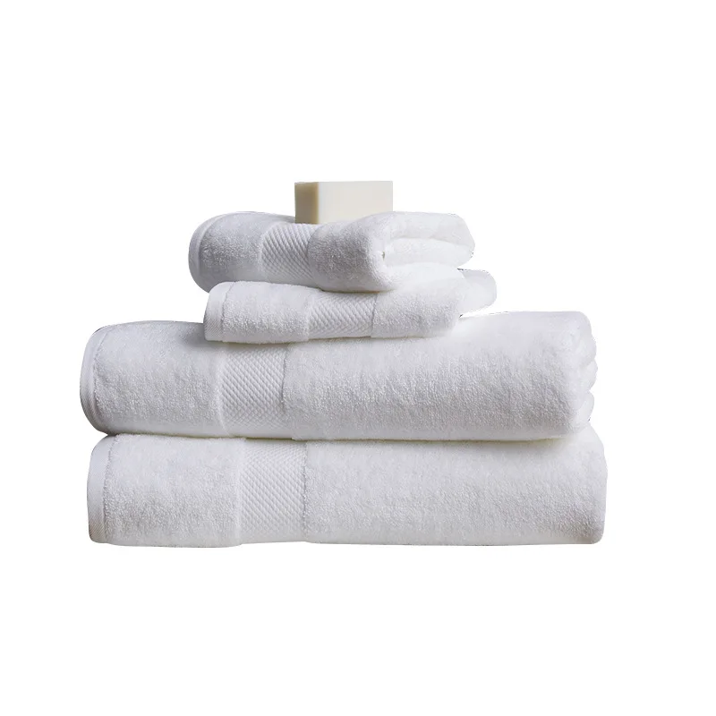 Custom wholesale hotel cotton 16s satin spiral dobby bath towel