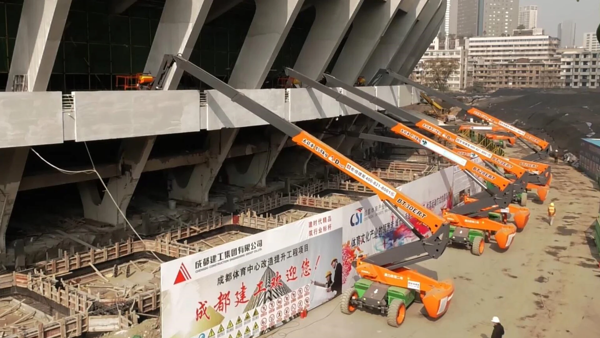 BT28RT DINGLI Brand New Official Diesel 28m Aerial Work Platform straight arm Telescopic Boom Lift