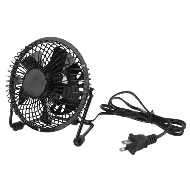 US EU UK Plug AC 110V 220V Electric Fans 5 inch Table Metal Small Desktop Fan for Home and Office Personal Fan