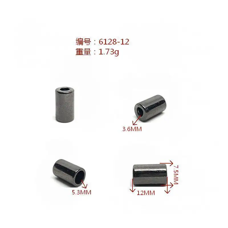 12 x 7.5 x 5.3x3.6mm zinc alloy metal cord end,drawstring cord lock