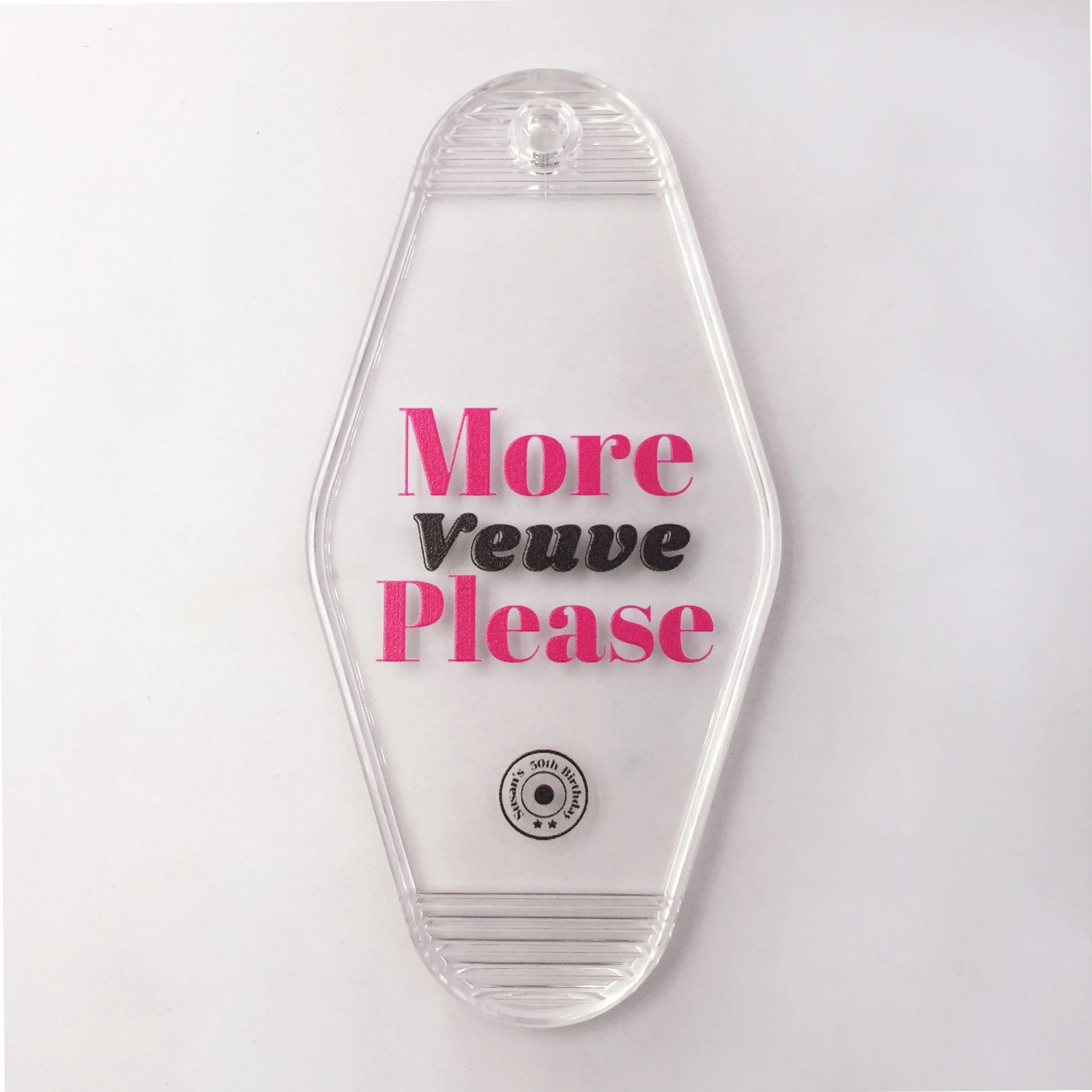 Custom Plastic Acrylic Hotel Keychain With Your Logo Promotional Blank Vintage Retro Hotel Motel Room Car Key Tag With Keyrings