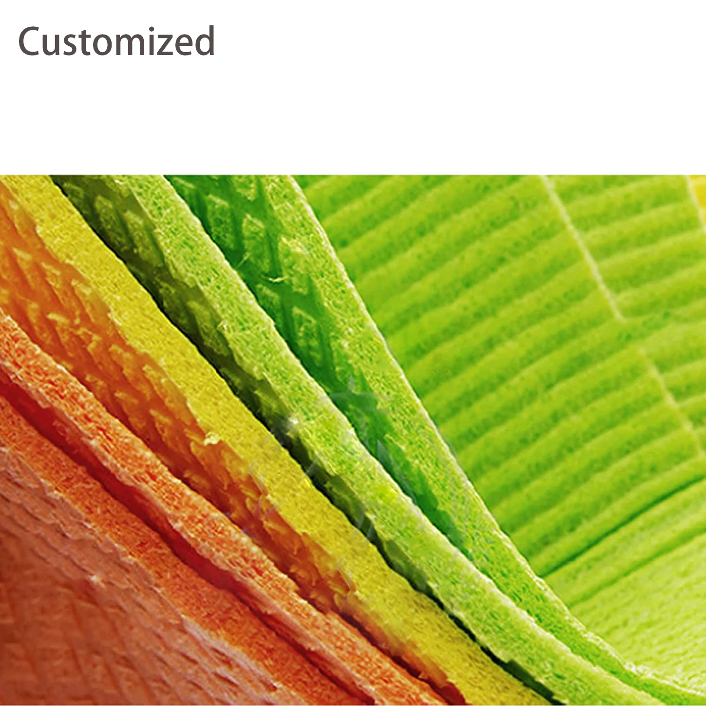 Customized Factory Outlet Sustainable Cellulose Natural Cotton Wiping Sponge Cloth Rag Perfect For Wet Dusting