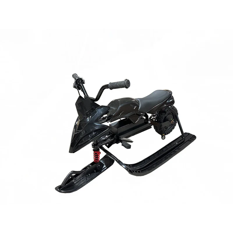 Factory direct sales kids electric ski car with brake plastic snowmobile electric snow racer electric snowmobile