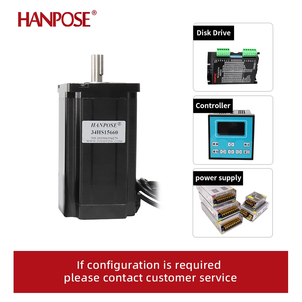 nema 34 stepper motor 34HS15660 6.0A 12N.M for CNC engraving machine high torque 86 big motor nema 34