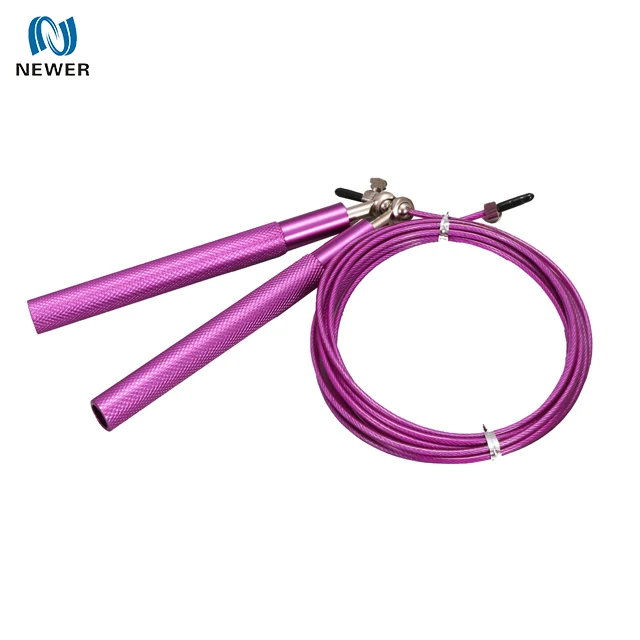 
Custom High Quality Fashion Trianing Fitness Workout Exercise Adjustable Steel Cable Speed Wire Jump Rope 