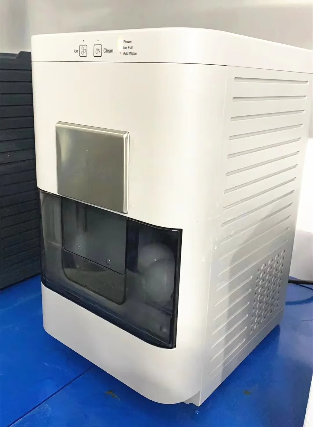 Bar and household fast ice maker with automatic cleaning function, 5cm ice cube ball ice maker