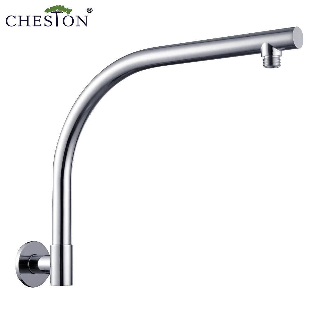 brass square shape chrome shower head arm with female screw for australia market