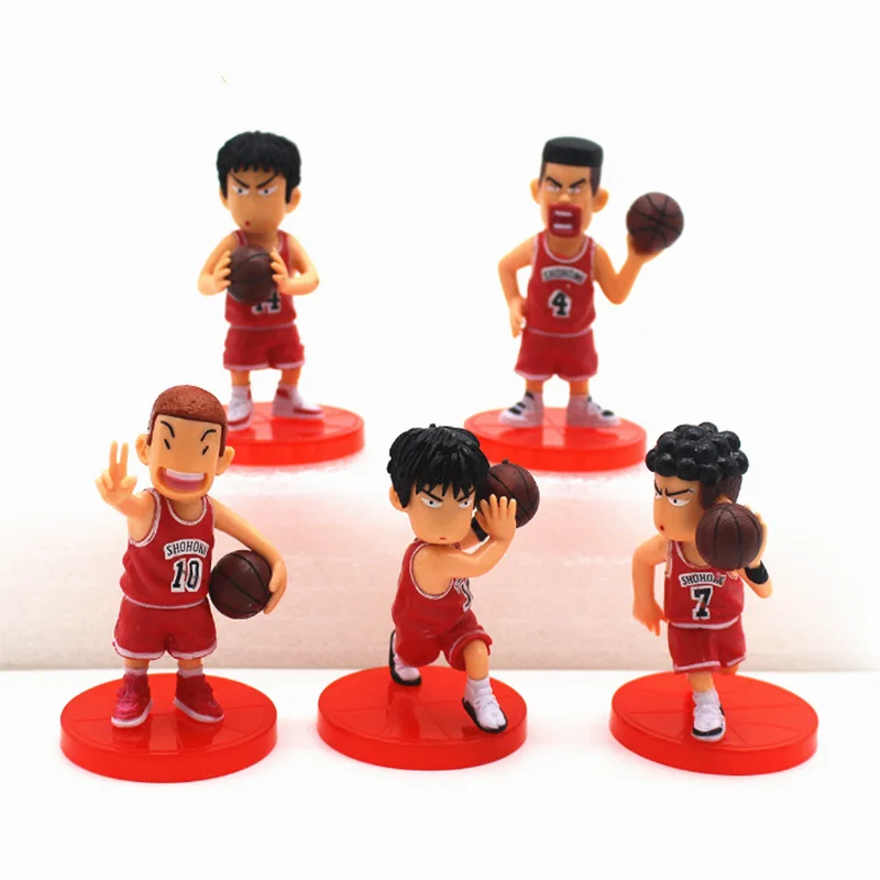 car accessories interior decoration figures cute PVC SLAM DUNK charater cartoon doll collection 3D toy anime action figure