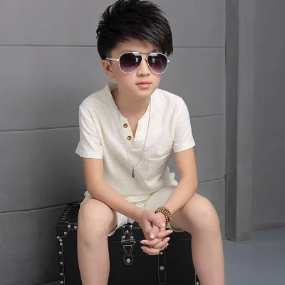 Children clothing high quality designer summer kids korean cute casual young boy clothing set boy suits clothes for kids