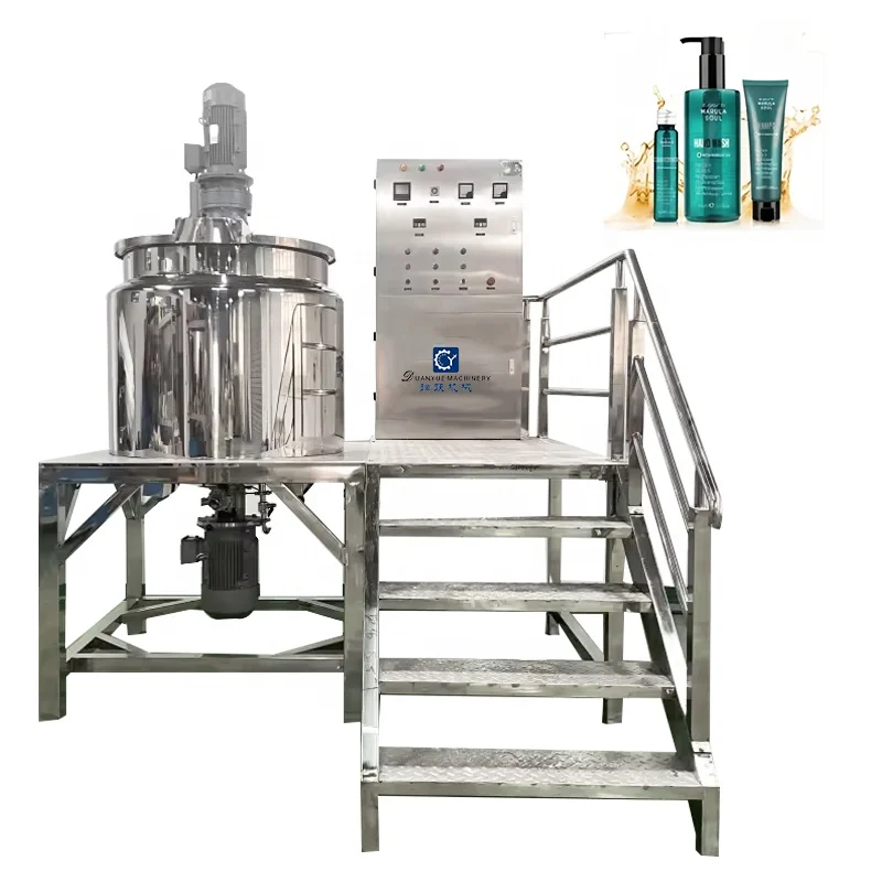 Duanyue Cosmetic Mixer Liquid Detergent Mixers Mixing Tank With Homogenizer Machine Liquid Washing Mixer