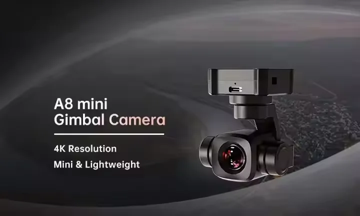 SIYI A8 mini 4K 8MP Gimbal Camera AI Smart Identify and Tracking HDR Starlight Night Vision Mini 3-Axis Stabilizer