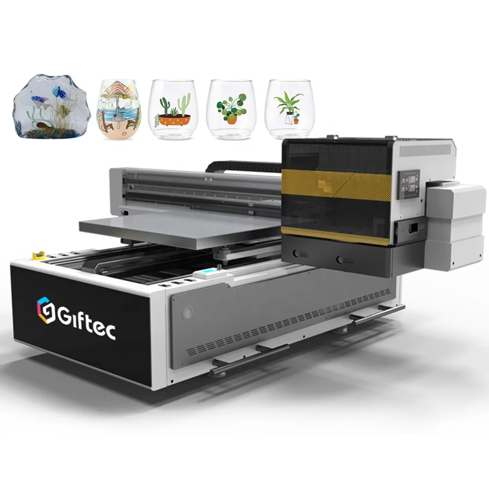 Giftec цифровая технология Ультрафиолетовый принтер идеи фотоальбом аниме чехол для телефона рекламный щит печатные машины 6090 бизнеса