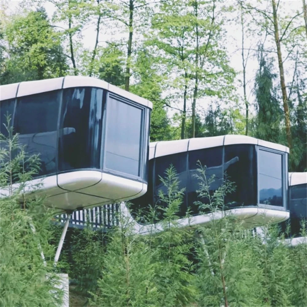 Construction Real Estate Convenient Modular Portable Apple Cabin Prefab Glass Capsule House