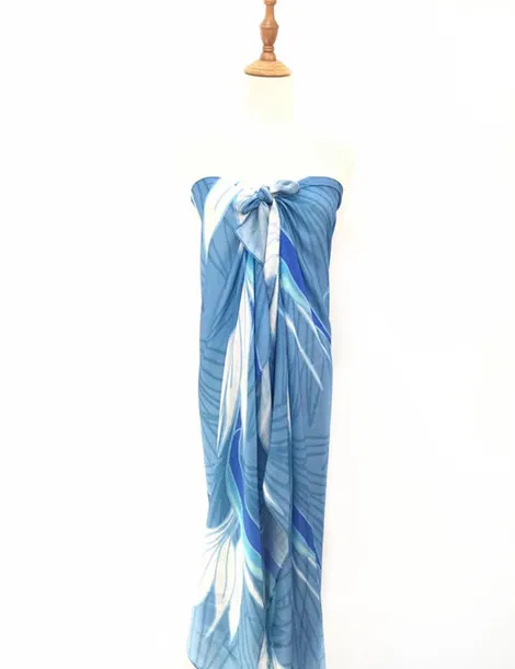 USA Hawaii 70x45inch 100% Rayon Low MOQ customized print beach sarong pareo beachwear beach cover up