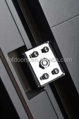 UV Proof Painting Design Exterior Commercial Steel Doors Surface Luxury European Security Doors Swing Graphic Design Finished