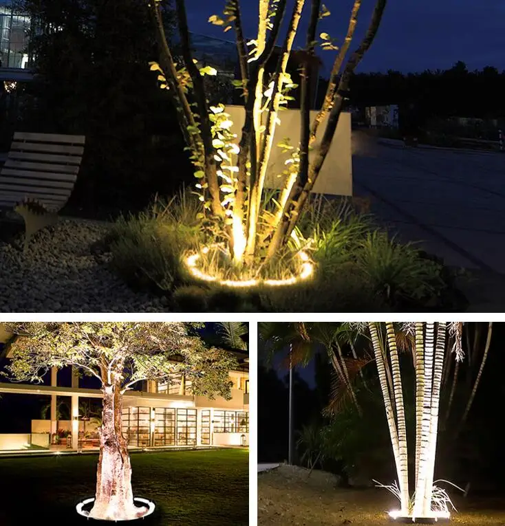 Уличный водонепроницаемый IP65 12 Вт светодиодный светильник на дереве алюминиевый корпус DC 24 В садовый ландшафтный для деревьев электрический 220