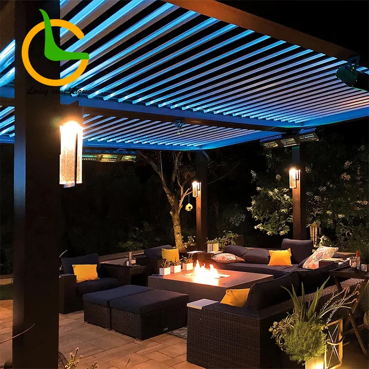 Modern Landscaping Outdoor Structure Designs Sheet Panel Steel Pergola Garden Pergola Trellis Other Outdoor Furniture