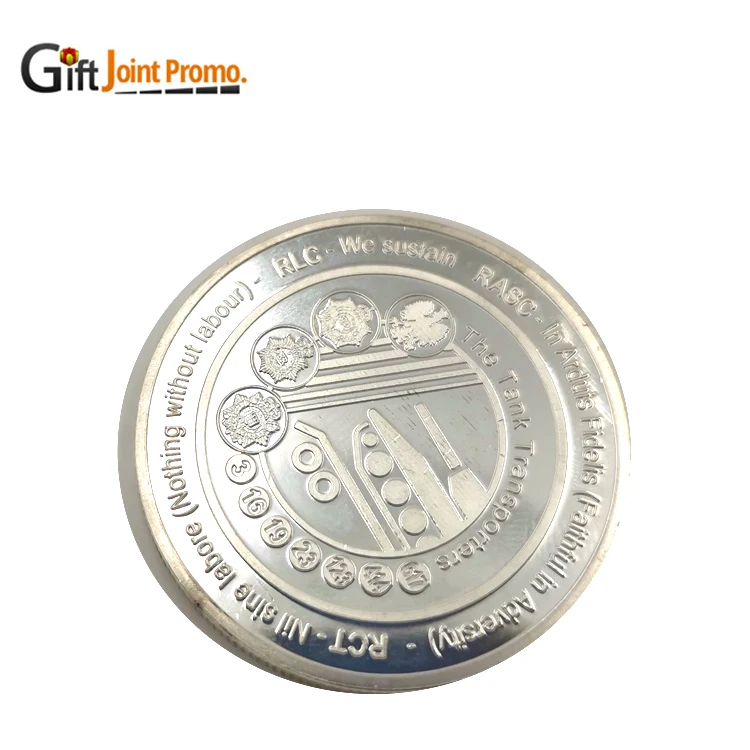 
Promotional Custom Design Zinc Alloy Silver Gold Commemorate Coin 