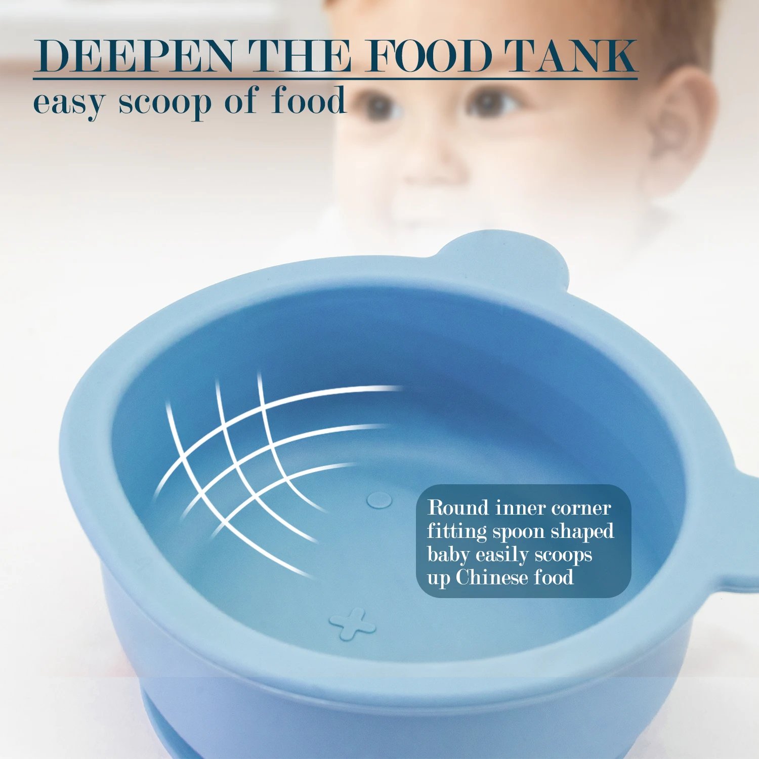 Food Grade Silicone Suction Baby Bowl & Spoon - Suction Bowls for Baby Led Weaning - BPA Free - Baby Feeding Set