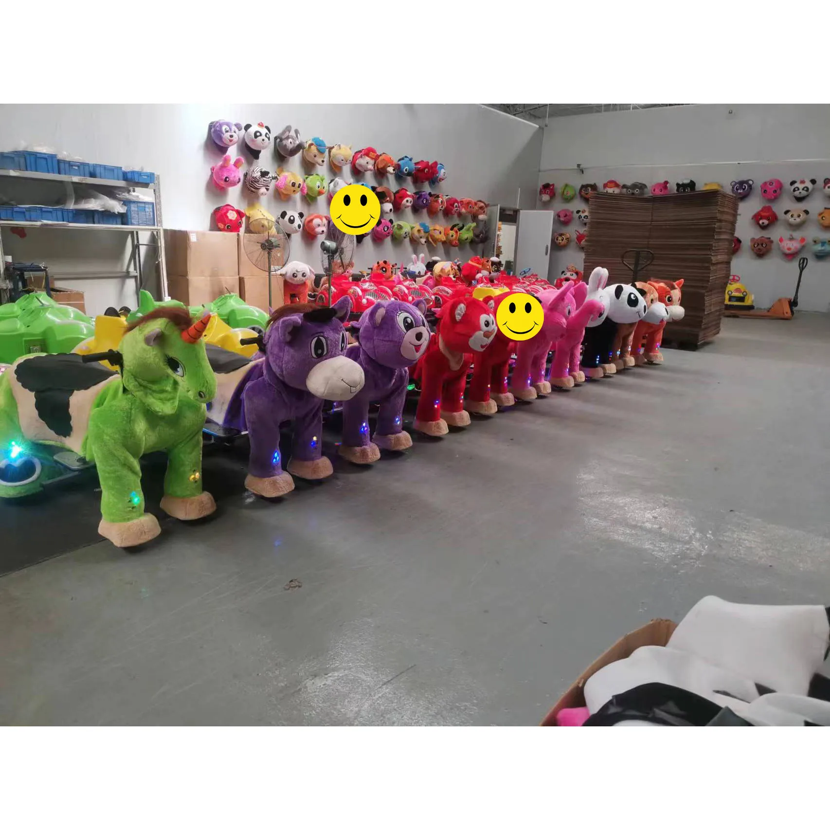 Adult And Kid Size Animal Ride Kids Riding Toys Plush Animal Electric Scooter With LED and Music